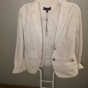 Talbots Women's Light Beige Blazer
